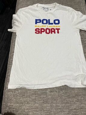 Polo Sport Ralph Lauren White Logo Tee